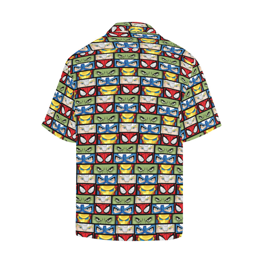 Super Heroes Eyes Hawaiian Shirt