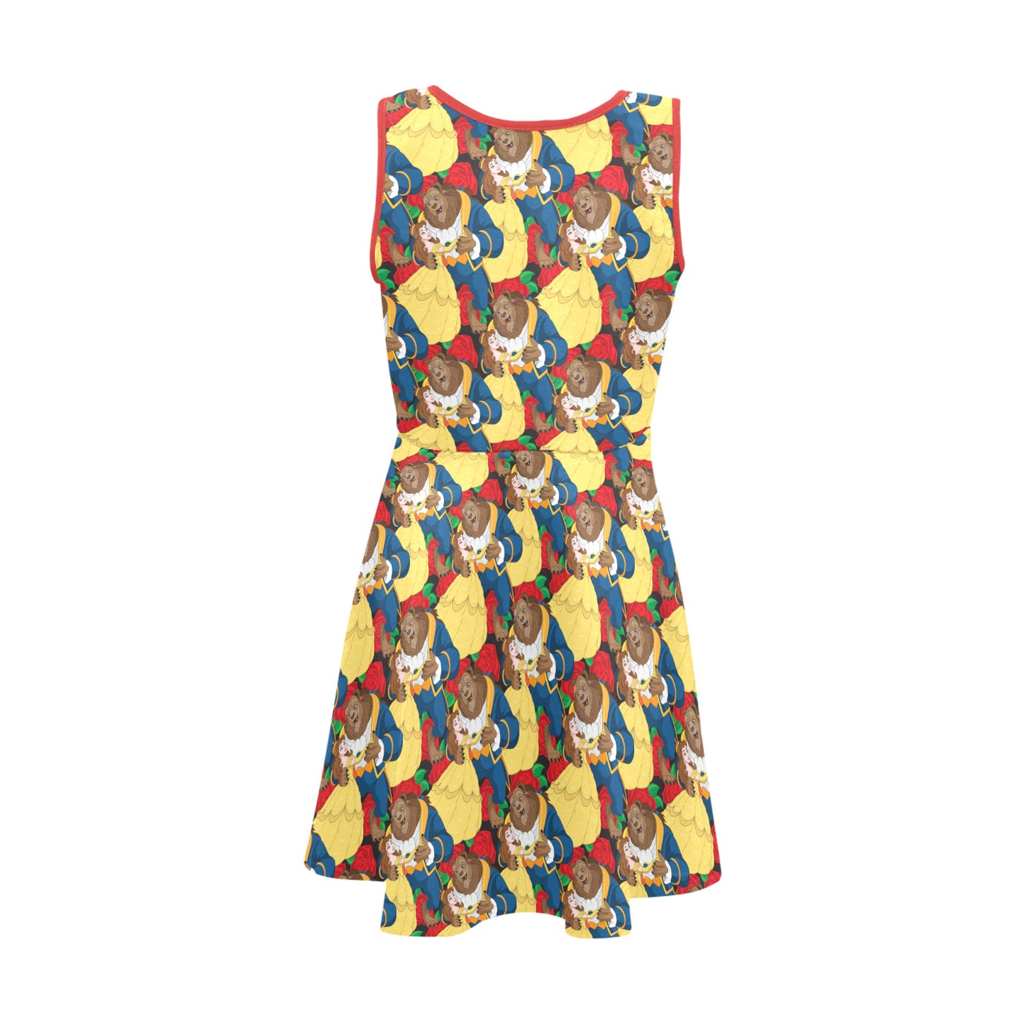 Beauty And The Beast Dancing Beauty Girls' Sleeveless Sundress - Ambrie