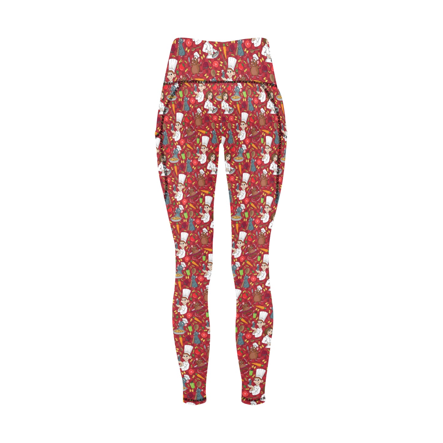 Ratatouille Women's Athletic Leggings With Pockets