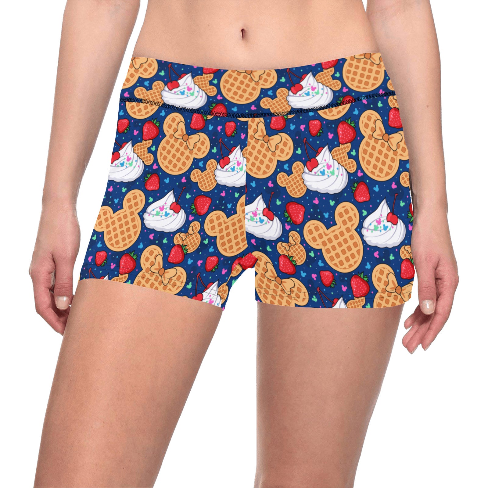 Geometric All Over Waffle Shorts