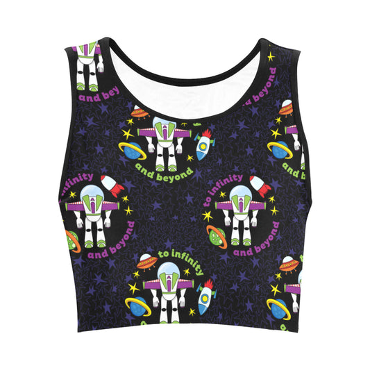 To Infinity And Beyond Women's Athletic Crop Top