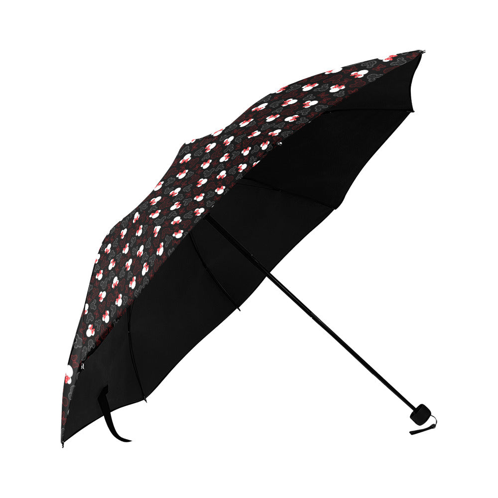 Mickey And Minnie Dots Anti-UV Foldable Umbrella