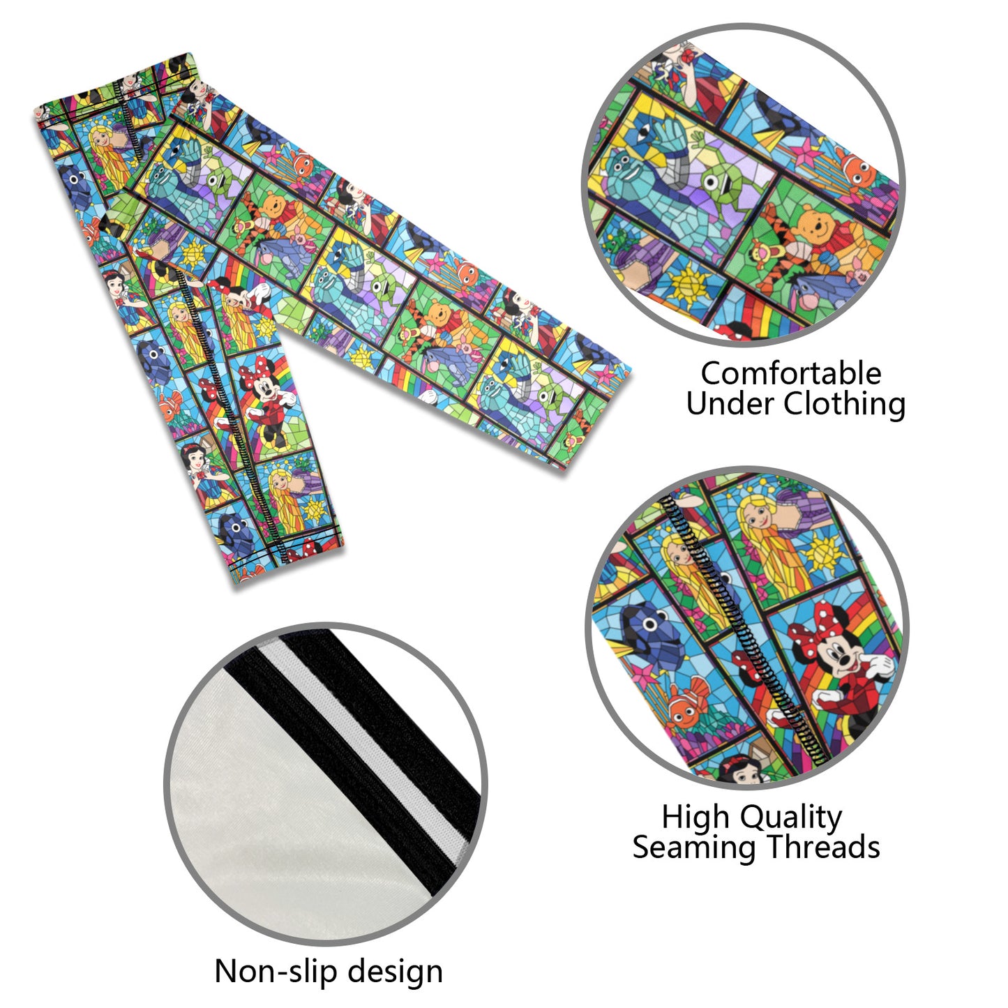 Stained Glass Characters Arm Sleeves (Set of Two)