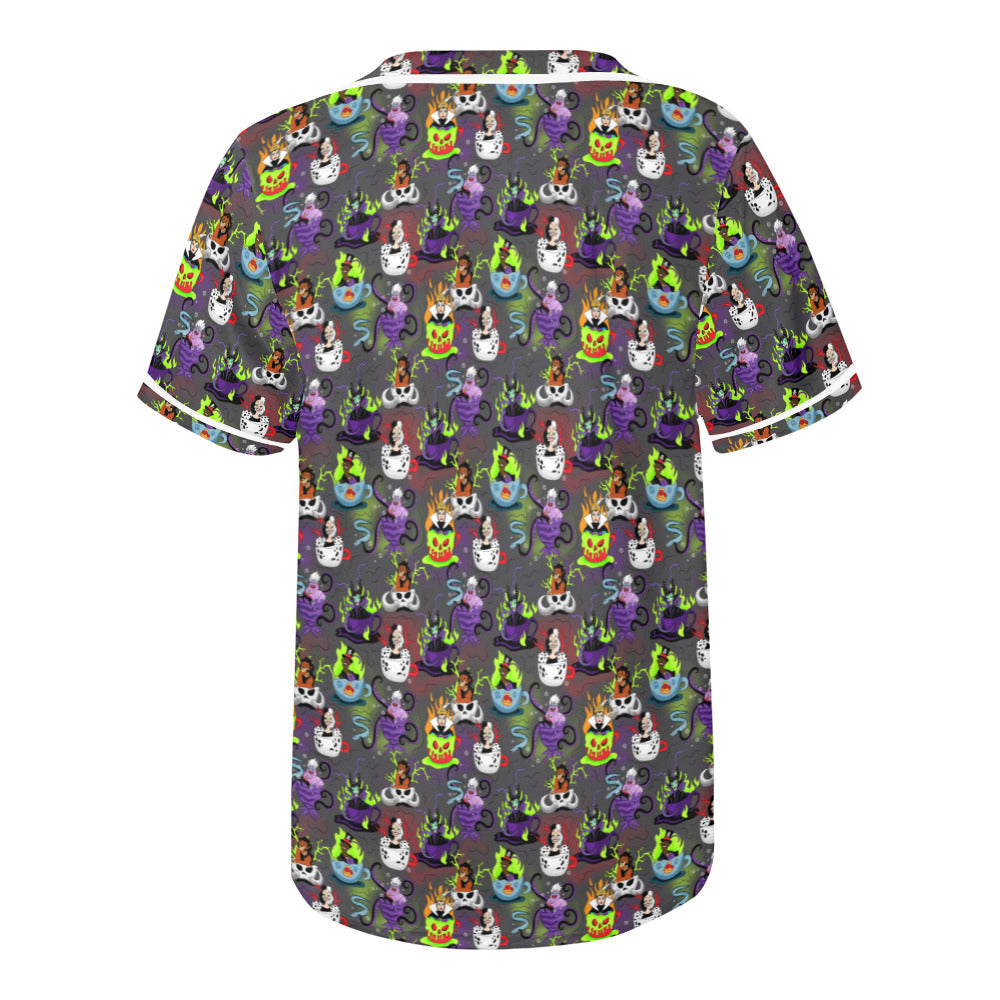 Villains Tea Cups Baseball Jersey