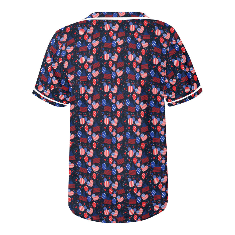 Patriotic Castles Baseball Jersey