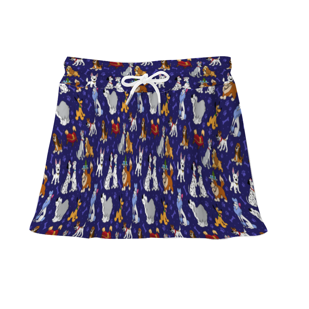 Dog Favorites Athletic Skirt With Built In Shorts