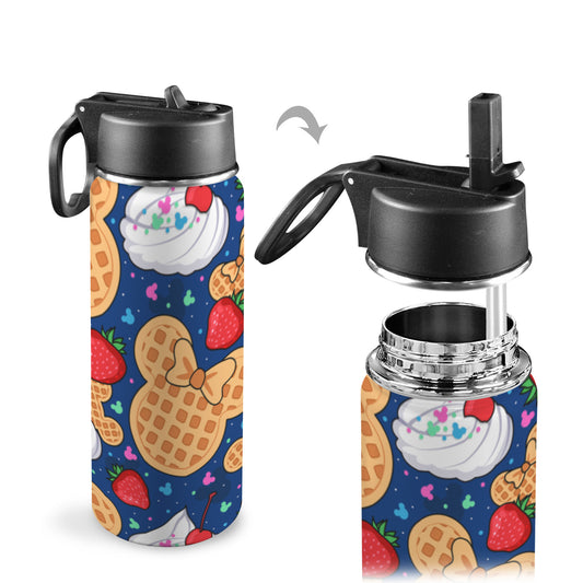 Waffles Insulated Water Bottle