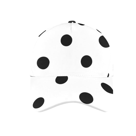 White With Black Polka Dots Hat