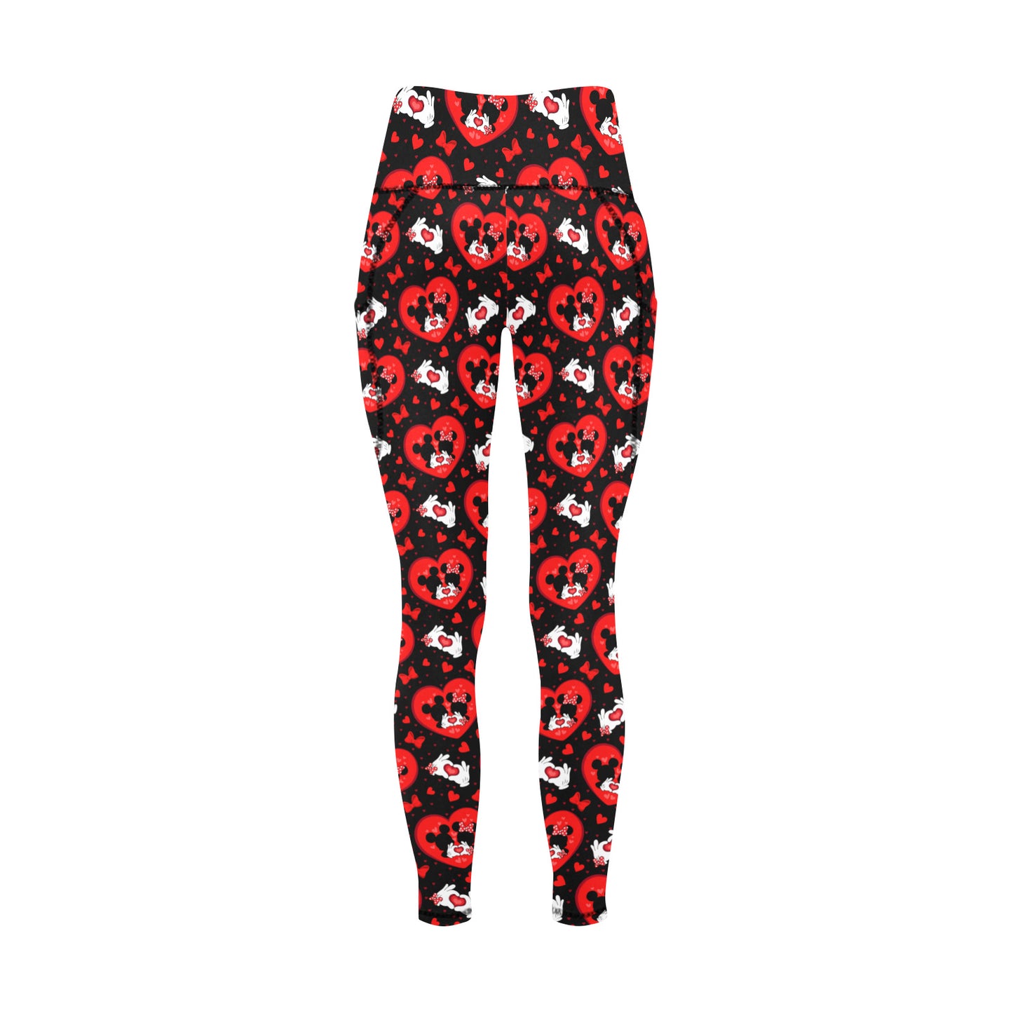 Valentine's Day Lovers Women's Athletic Leggings With Pockets