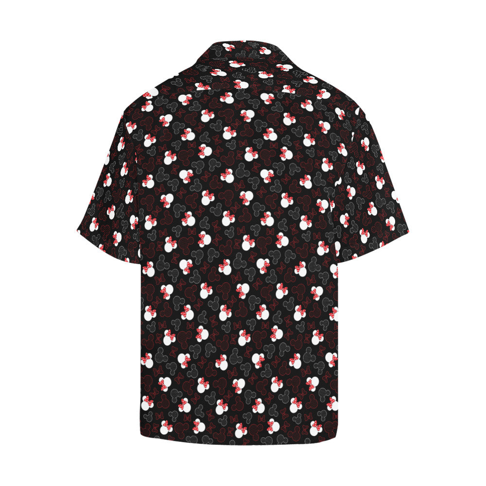 Mickey And Minnie Dots Hawaiian Shirt