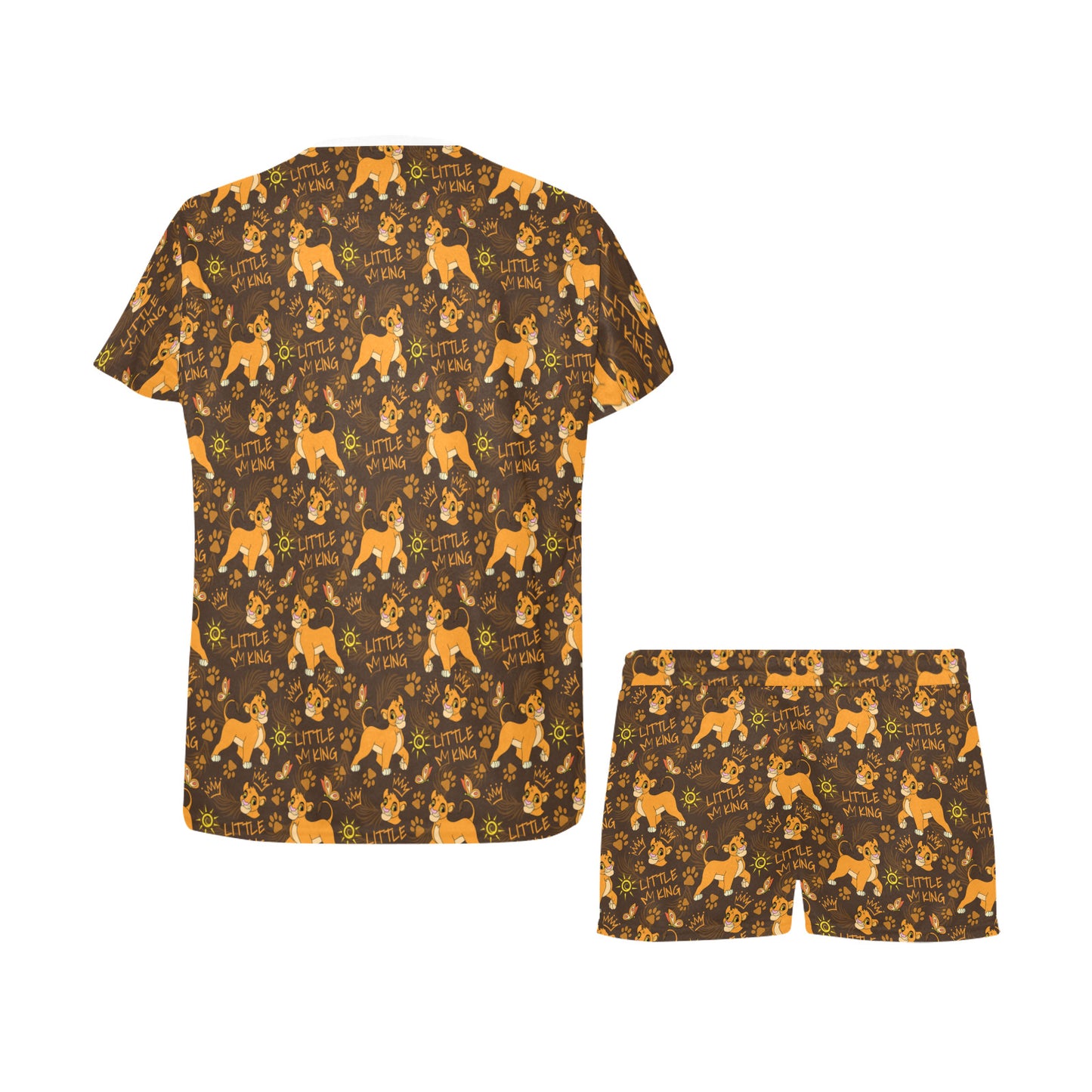 Disney Lion King Little King Women's Short Pajama Set