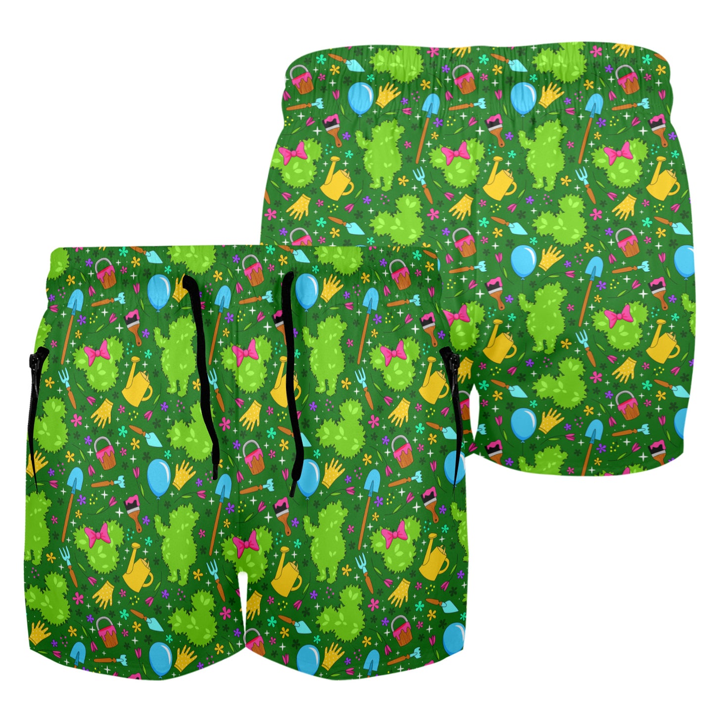 Flower And Garden Men's Quick Dry Athletic Shorts