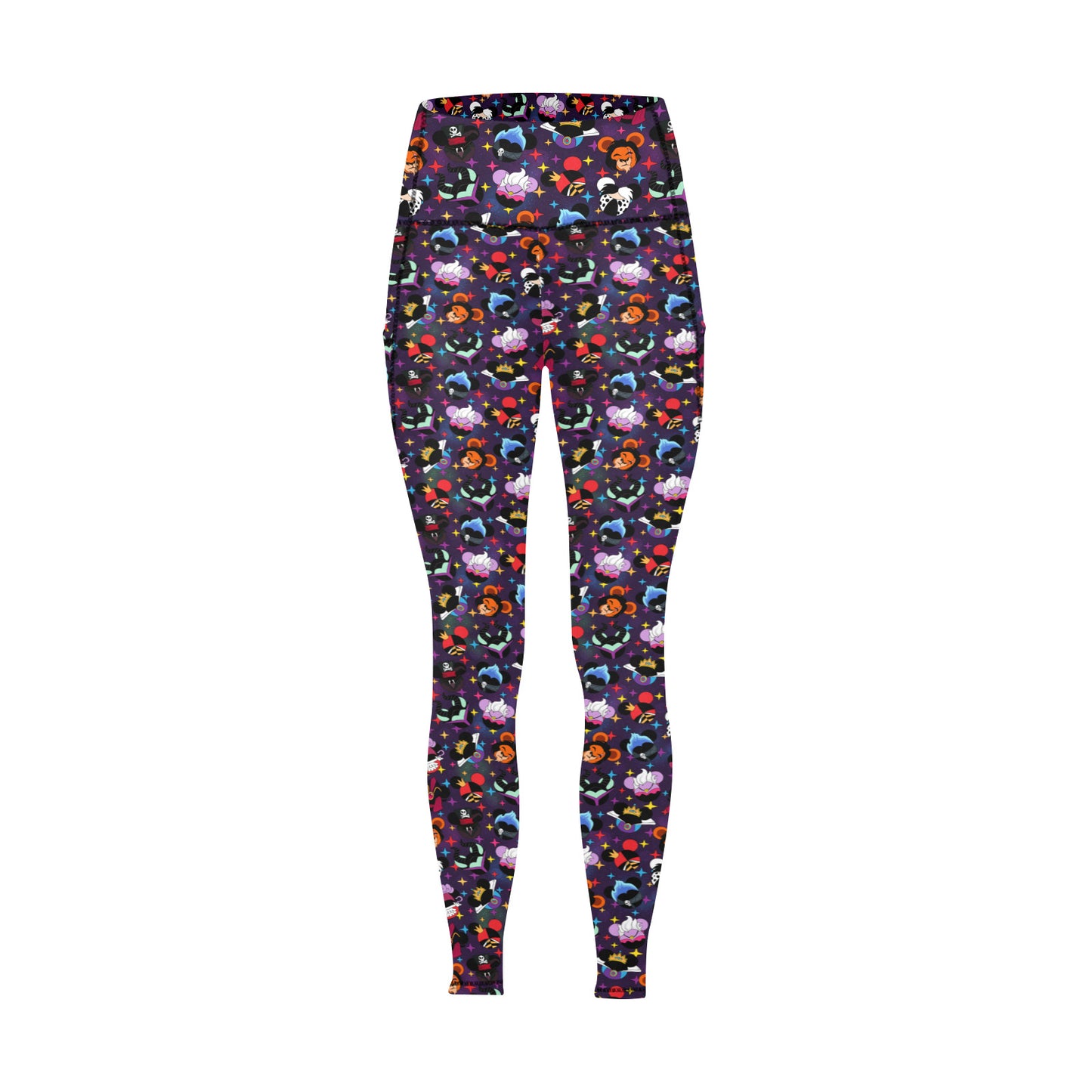 Villains Women's Athletic Leggings With Pockets