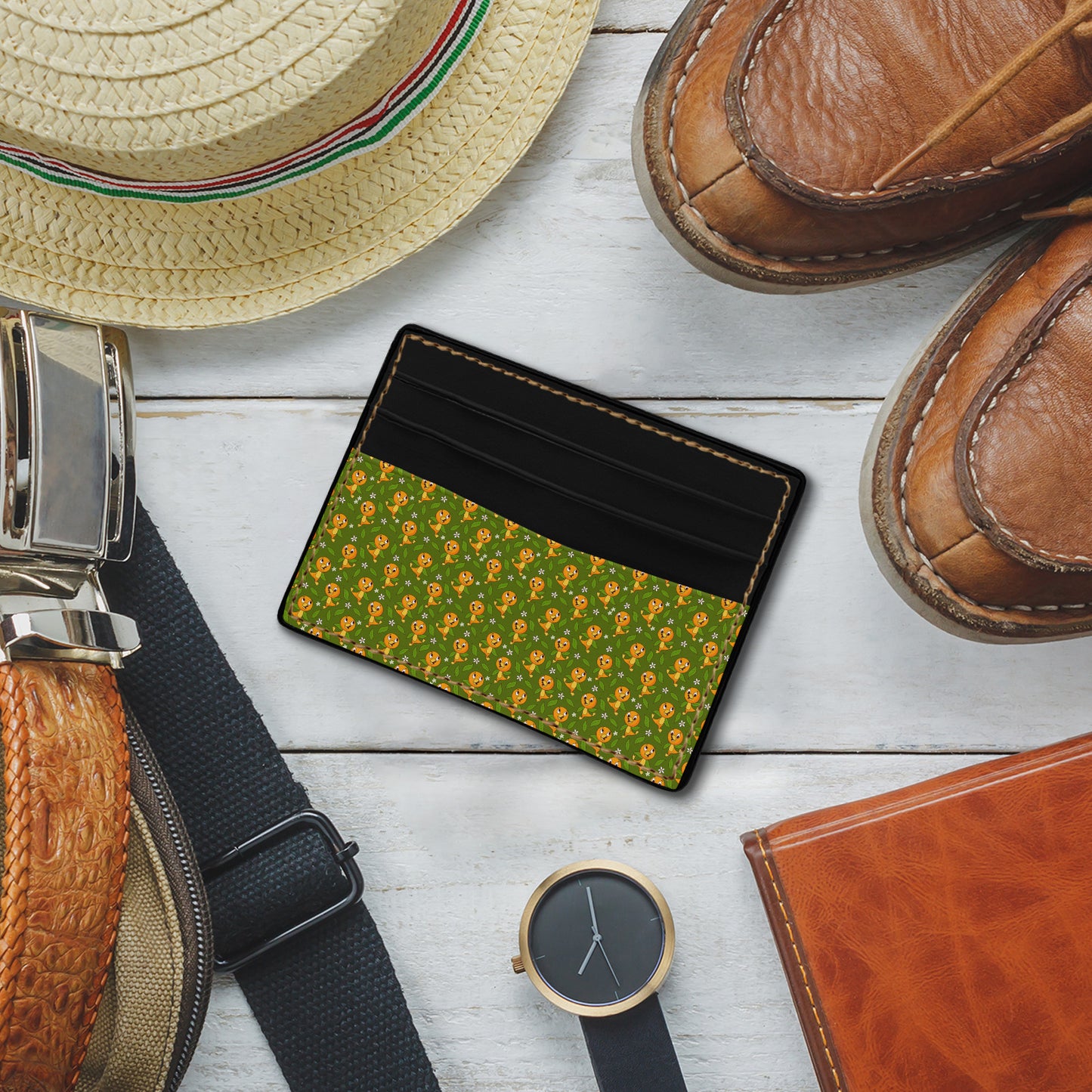 Orange Bird Card Holder