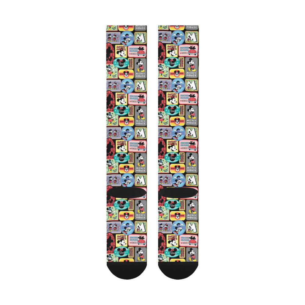 Mickey Stickers Over-The-Calf Socks