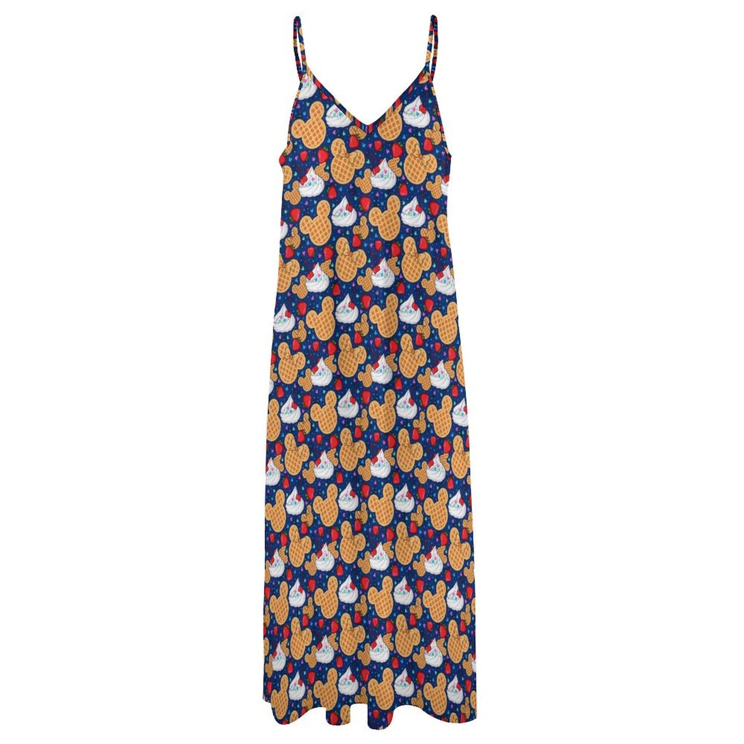 Waffles Women's Summer Slip Long Dress