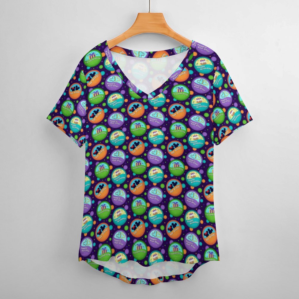 Button Collector Women's V-Neck T-Shirt