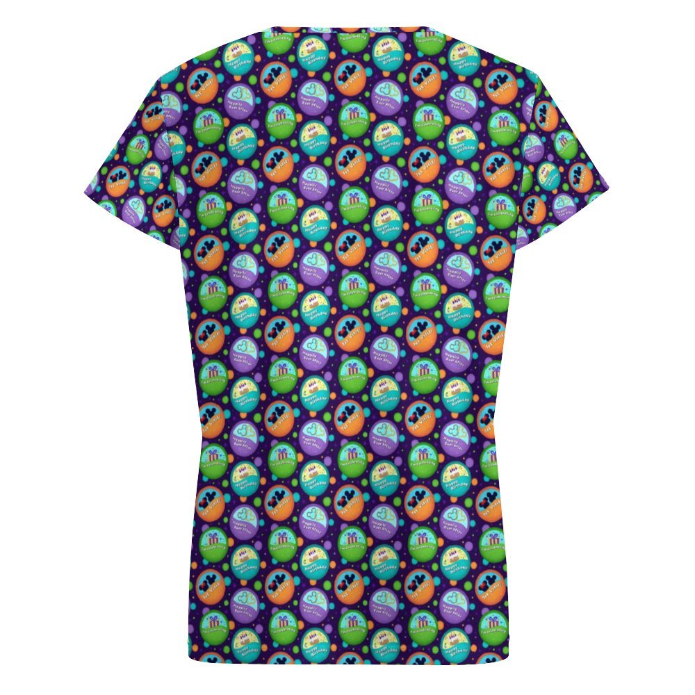 Button Collector Women's V-Neck Short Sleeve T-Shirt