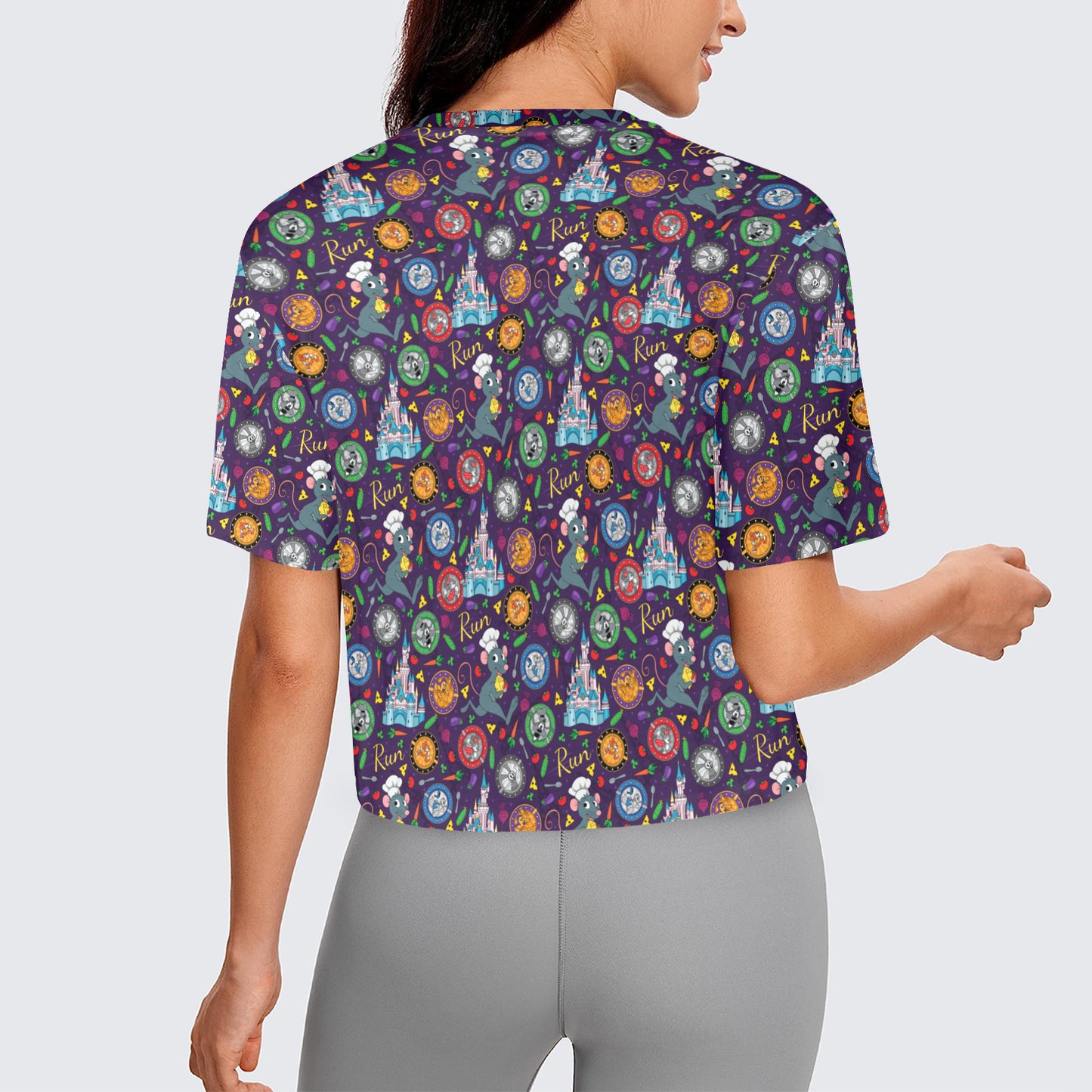 Ratatouille Wine And Dine Race Women's Cropped T-shirt