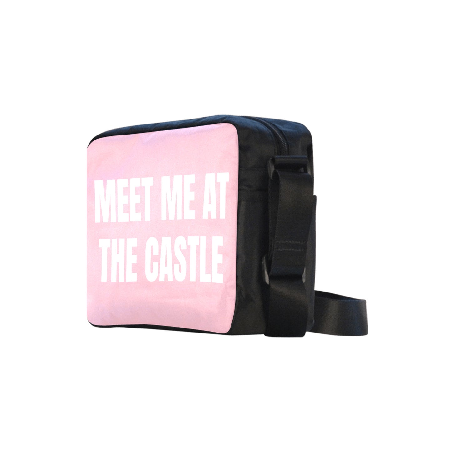 Meet Me At The Castle Light Pink Classic Cross-body Nylon Bag