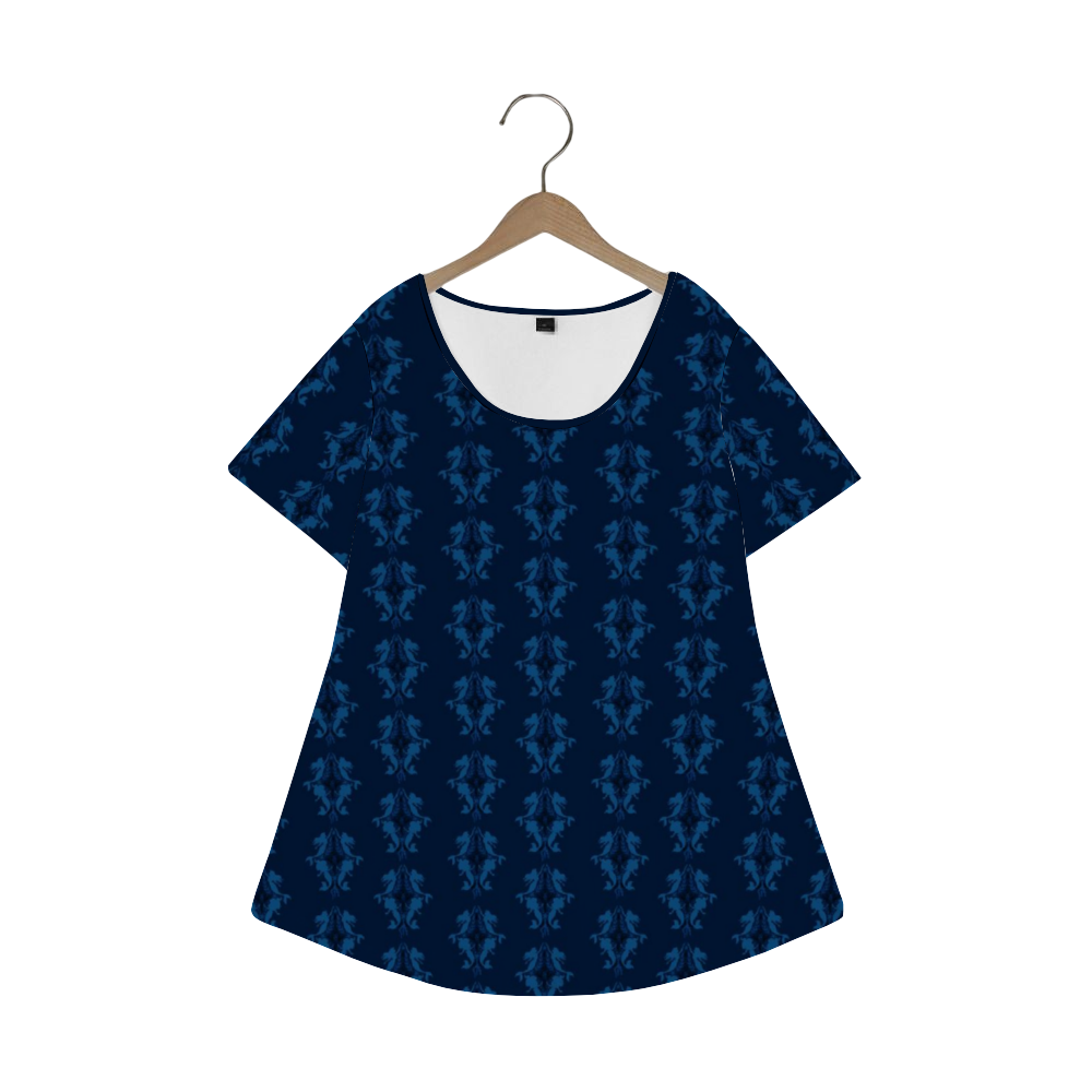 Under The Sea Women's Crew Neck Loose Tunic