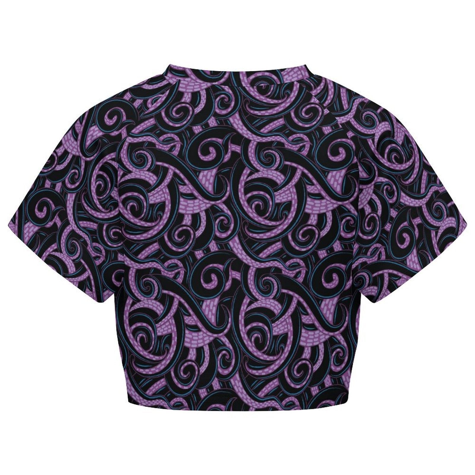 All Over Print Cropped Ralgan T-Shirt - Ambrie