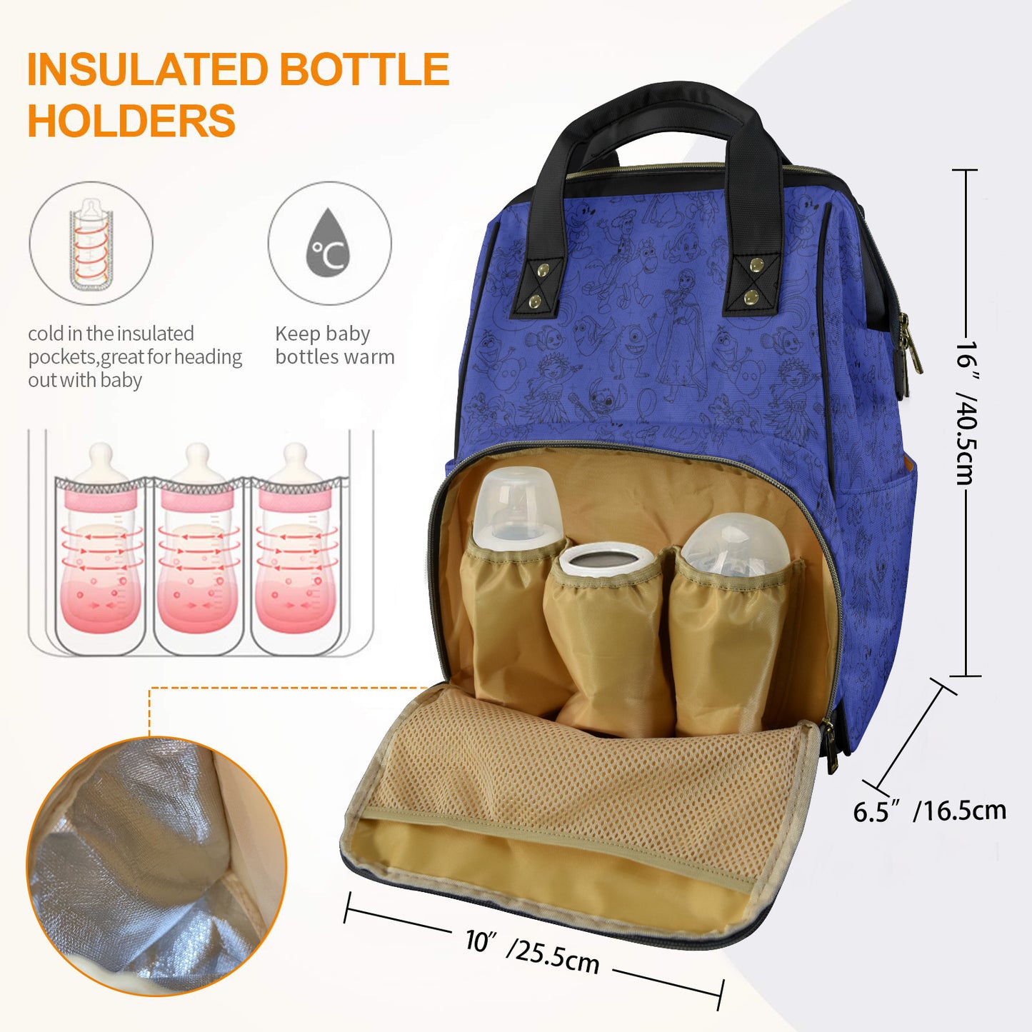 Sketches Multi-Function Diaper Bag