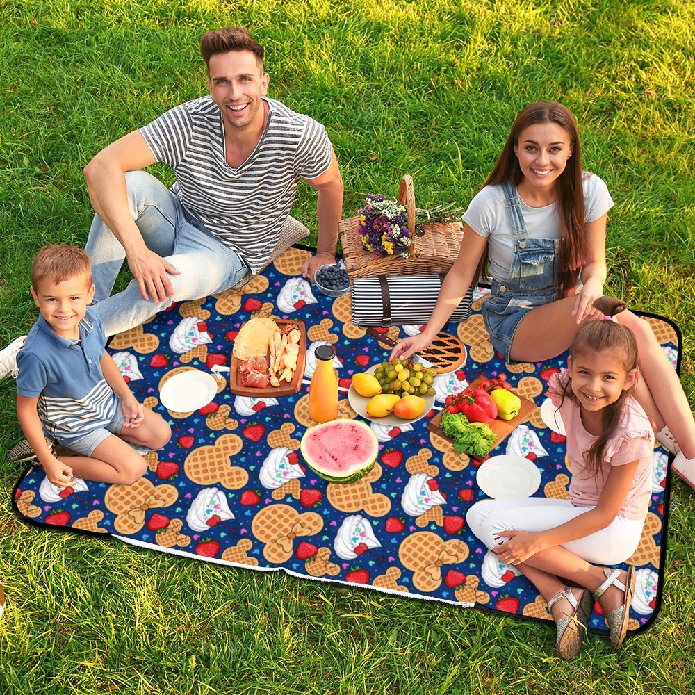 Waffles Zipper Picnic Mat