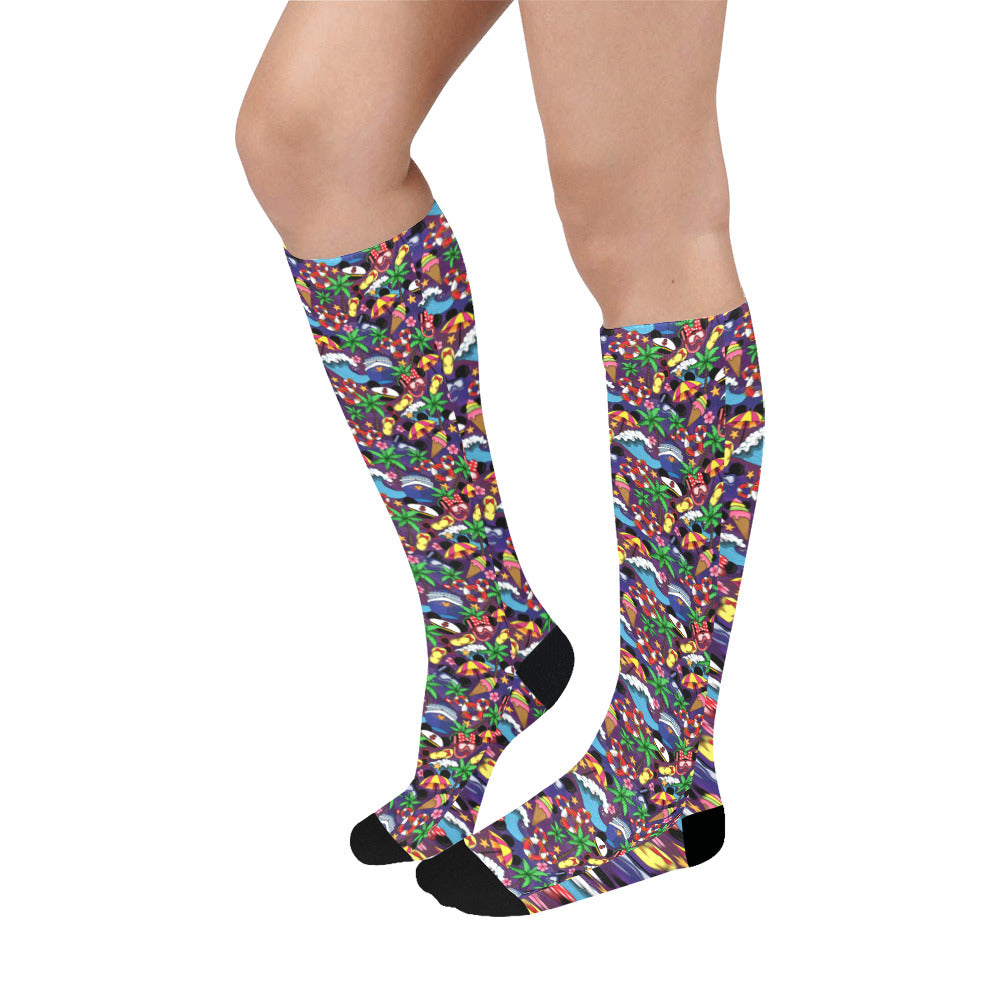 Mickey And Minnie Cruise Over-The-Calf Socks