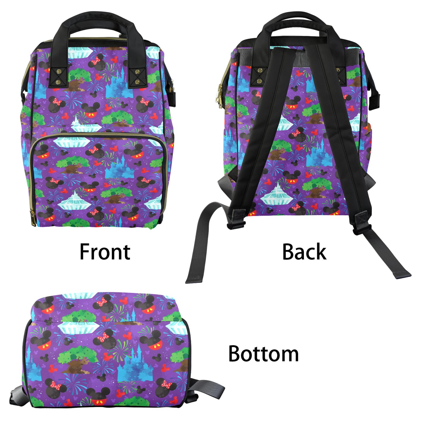 Park Hopper Fireworks Multi-Function Diaper Bag