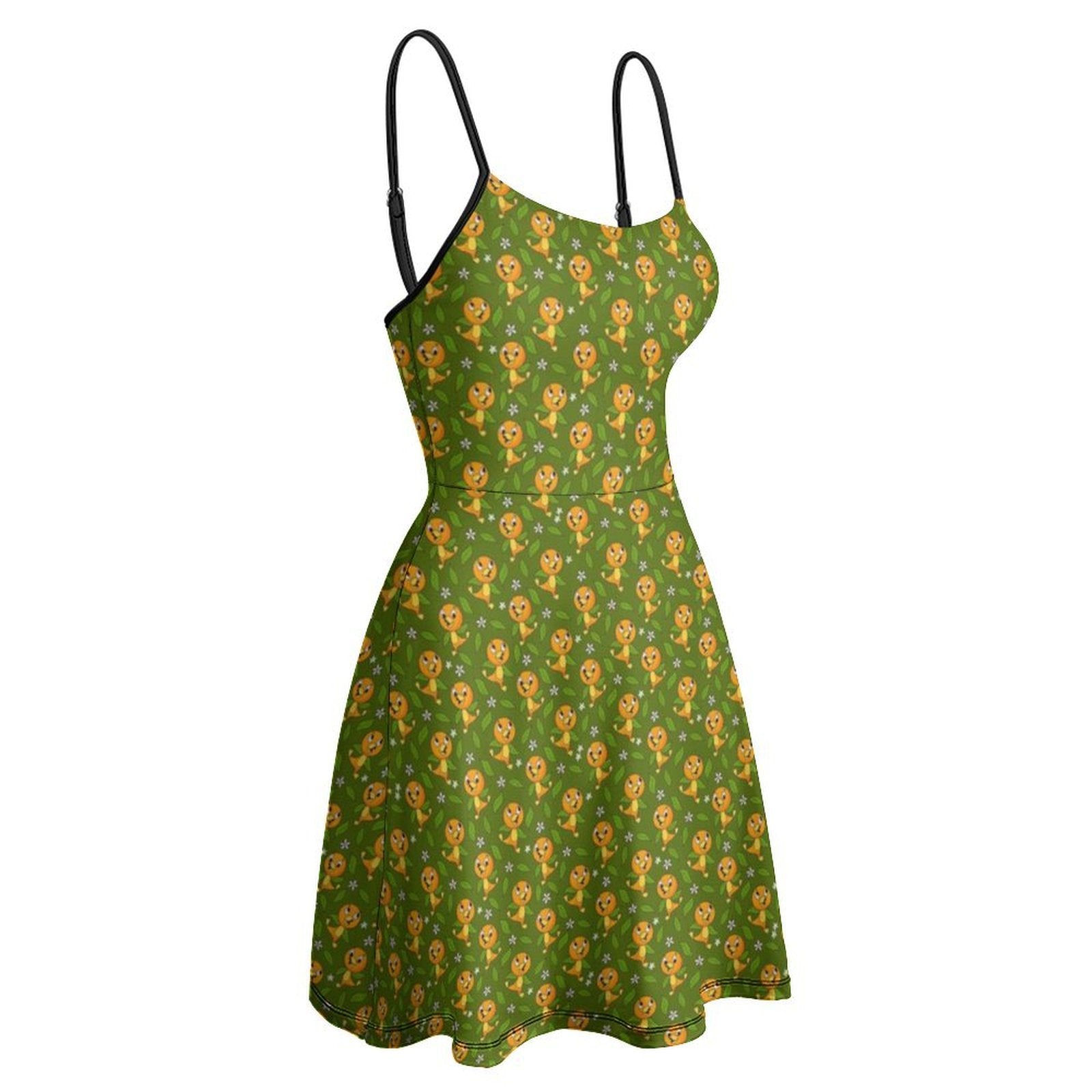Orange Bird Women’s Sling Short Dress - Ambrie