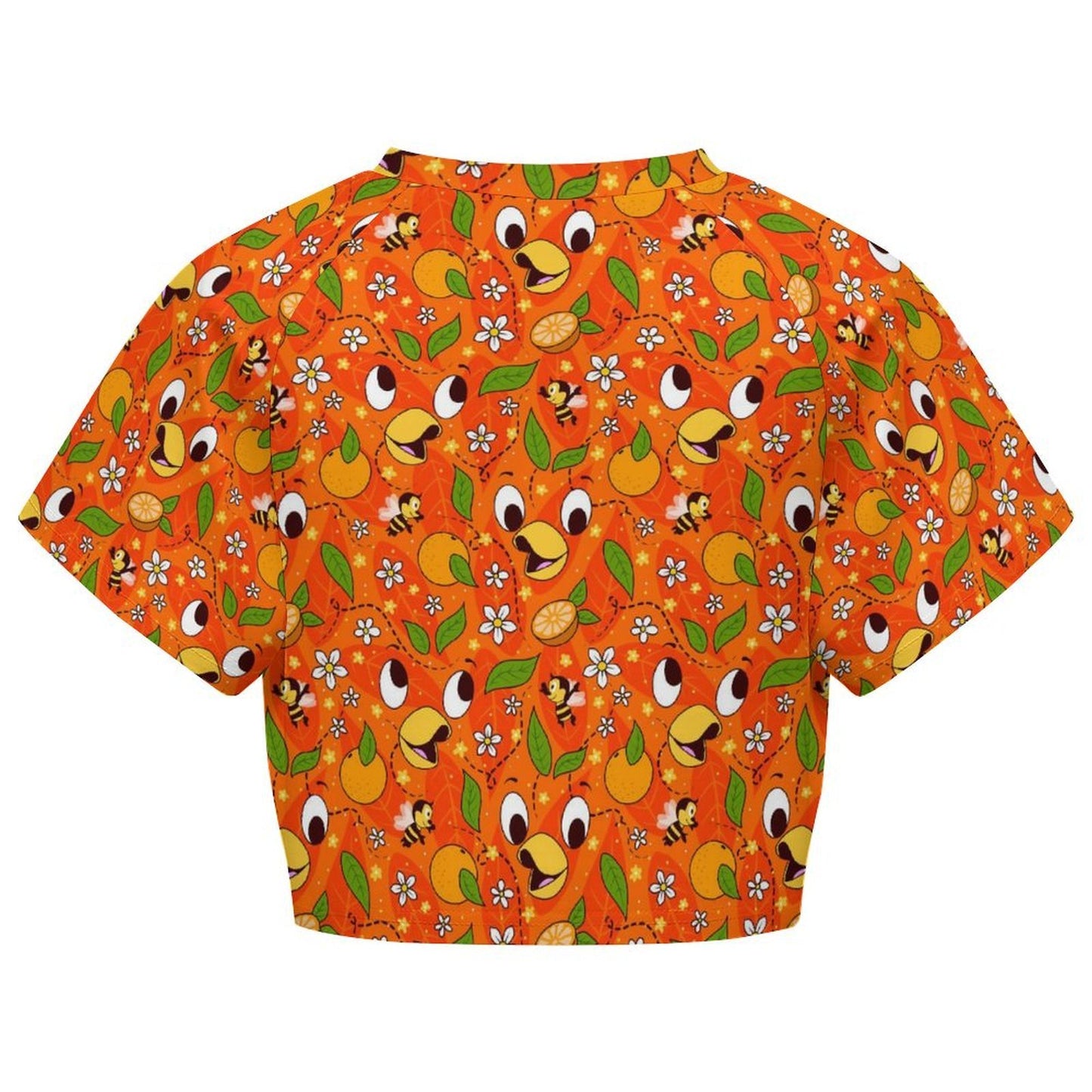 All Over Print Cropped Ralgan T-Shirt - Ambrie