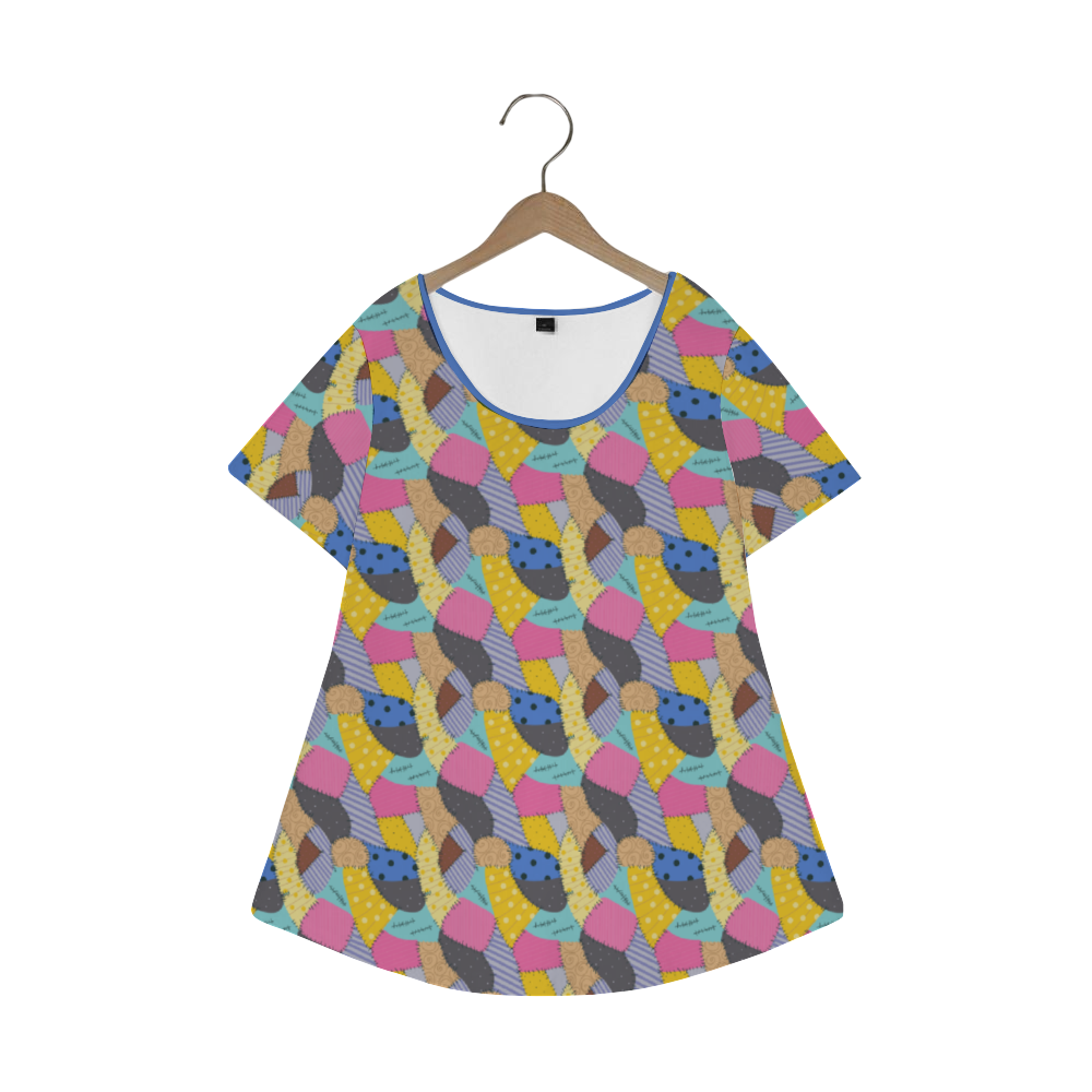 Sally's Dress Women's Crew Neck Loose Tunic