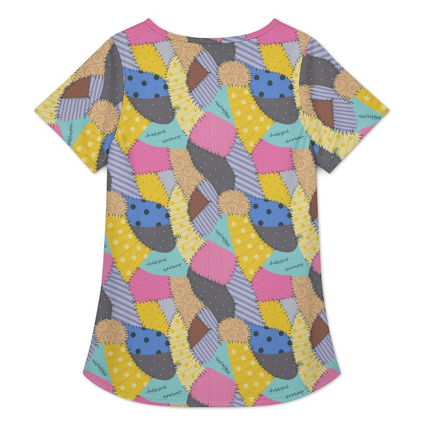 Nightmare Before Christmas Sally's Dress Women's Crew Neck Tunic - Ambrie