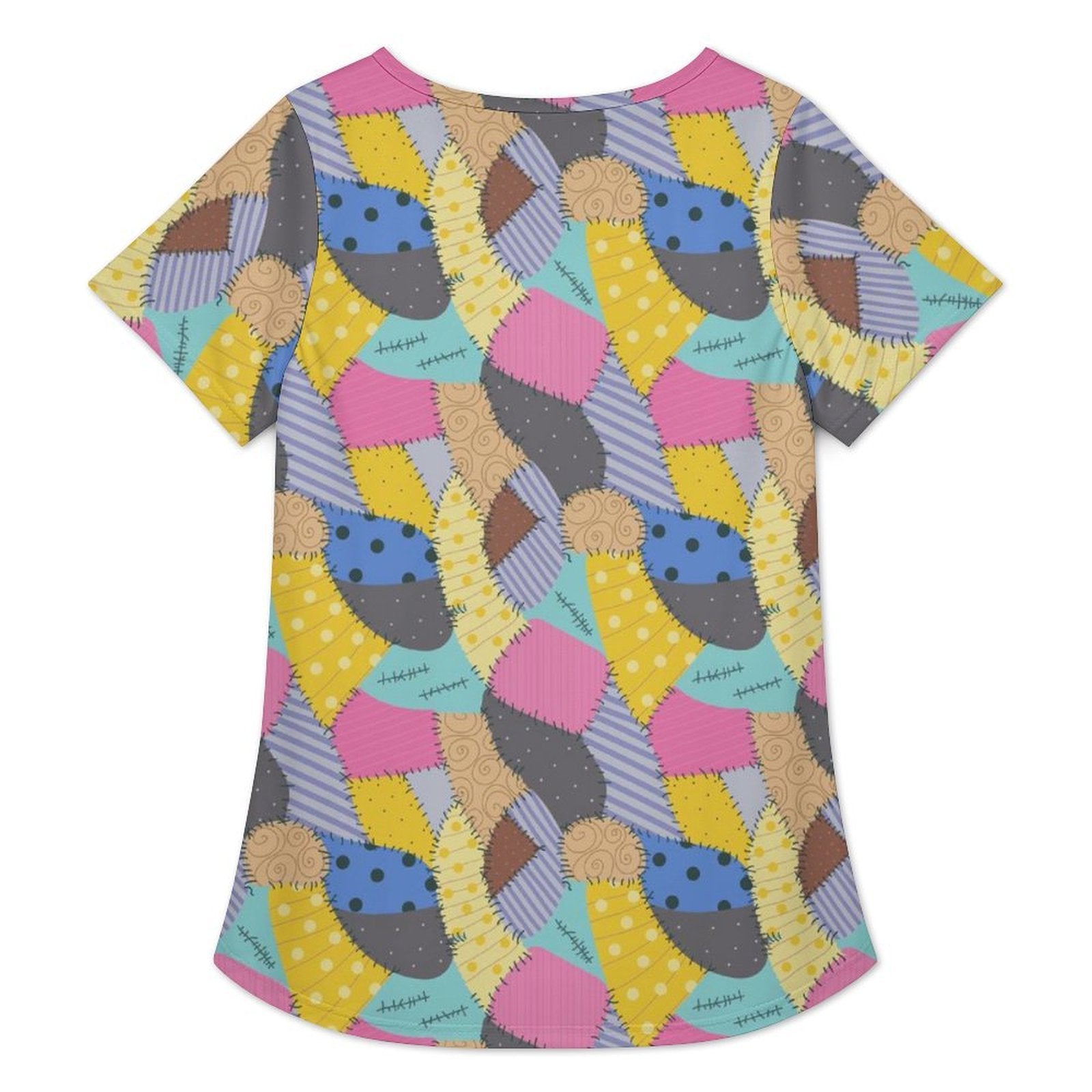 Nightmare Before Christmas Sally's Dress Women's Crew Neck Tunic - Ambrie