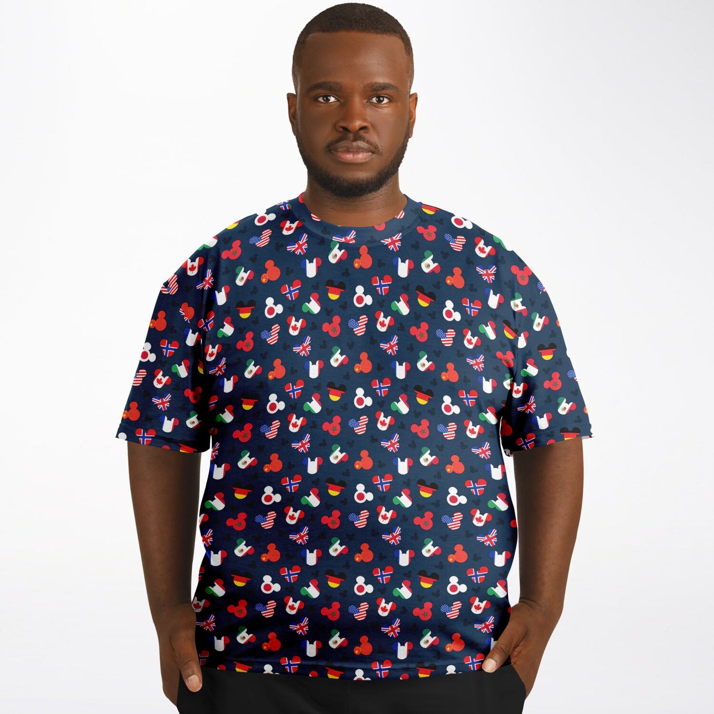 Mickey Flags Unisex Plus-size T-Shirt