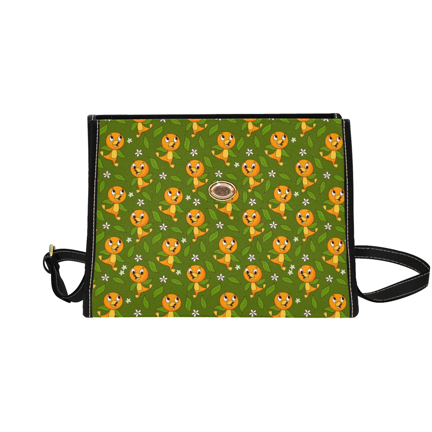 Orange Bird Waterproof Canvas Bag