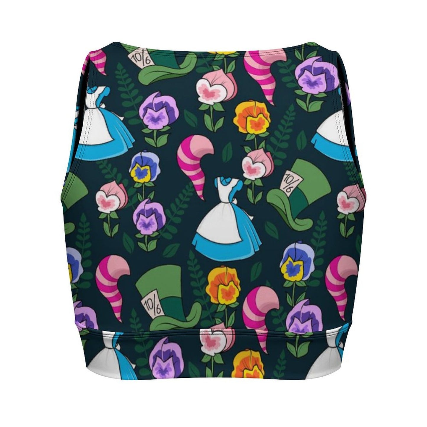 Alice In Wonderland Women's Yoga Zipper Vest - Ambrie