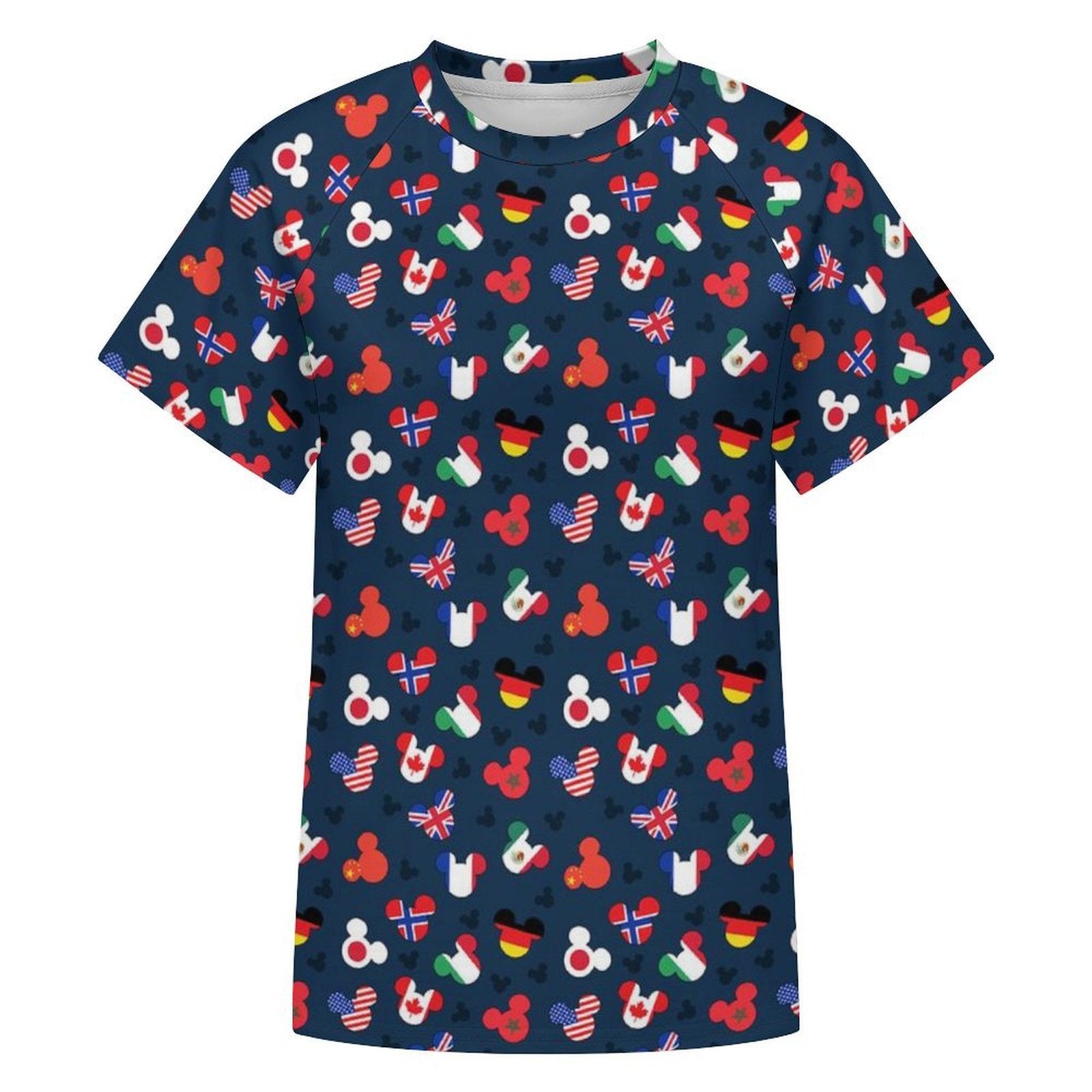 Women's All Over Print Raglan T-Shirt - Ambrie