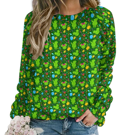 Flower And Garden Women's Raglan Crewneck Sweatshirt