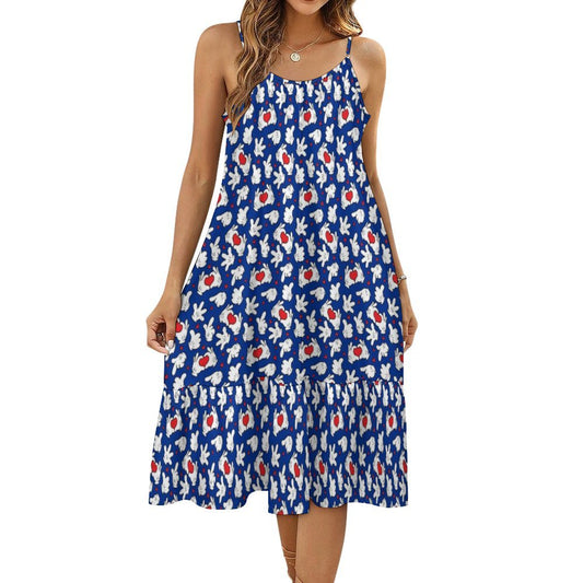 Happy Hands Suspender Sleeveless Dress