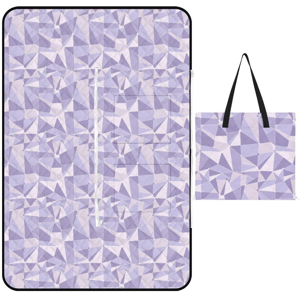 Purple Wall Zipper Picnic Mat