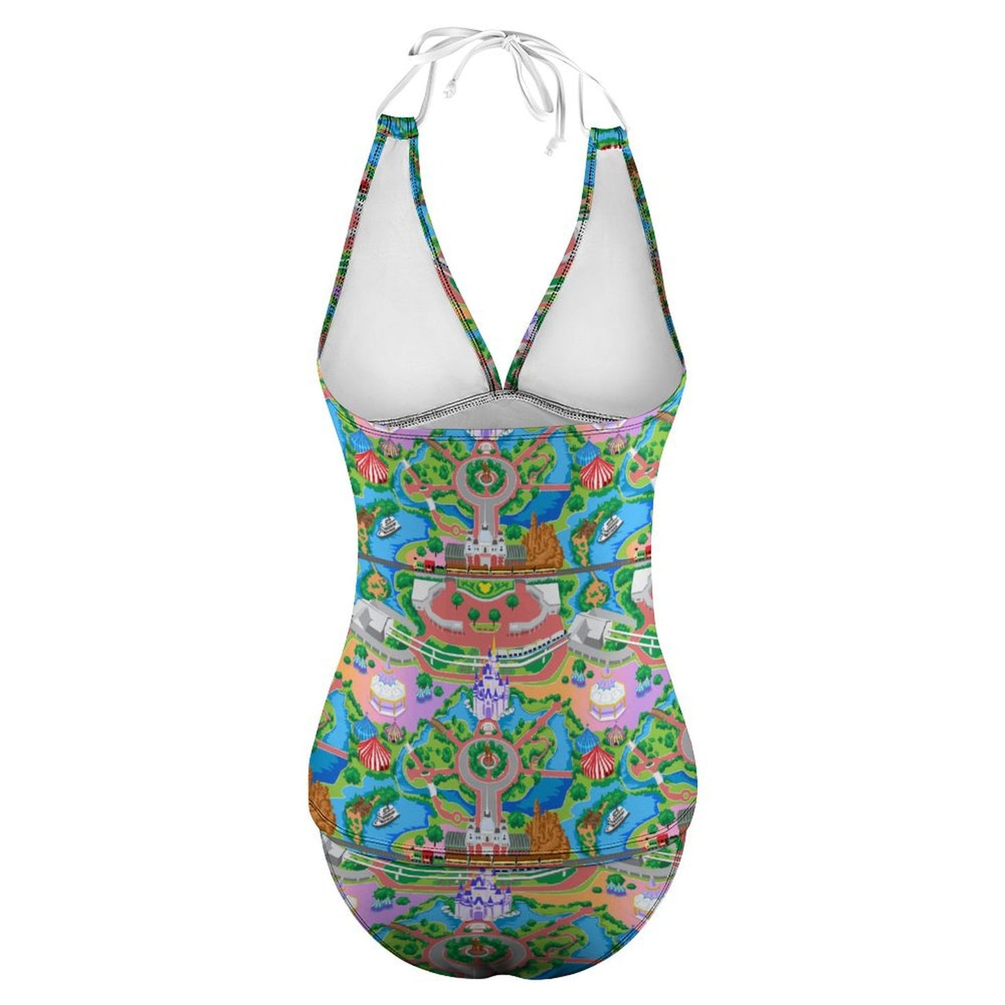 Park Map Women's Split Swimsuit