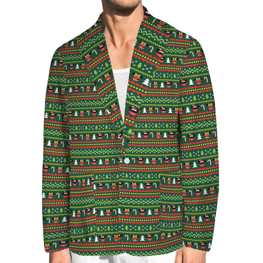 Christmas Sweater Men's Blazer Jacket