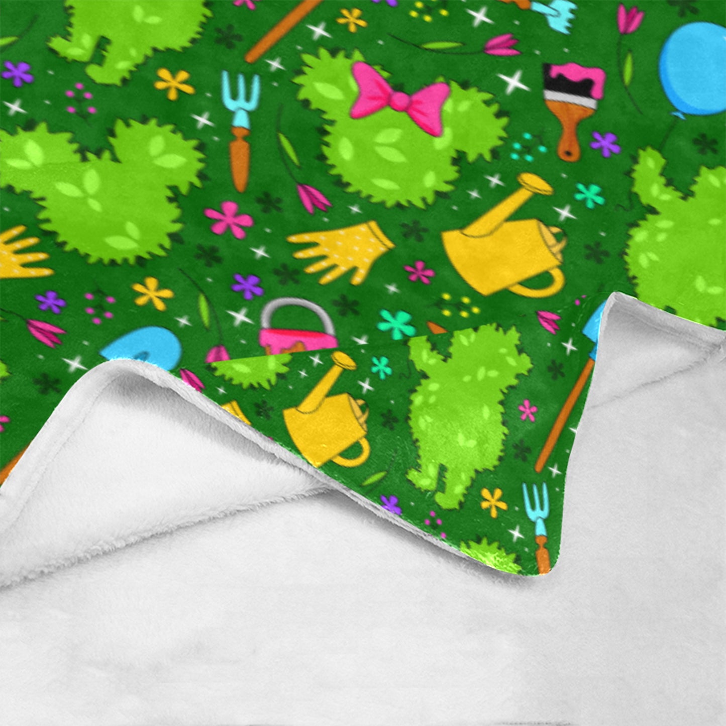 Flower And Garden Ultra-Soft Micro Fleece Blanket 32"x48"