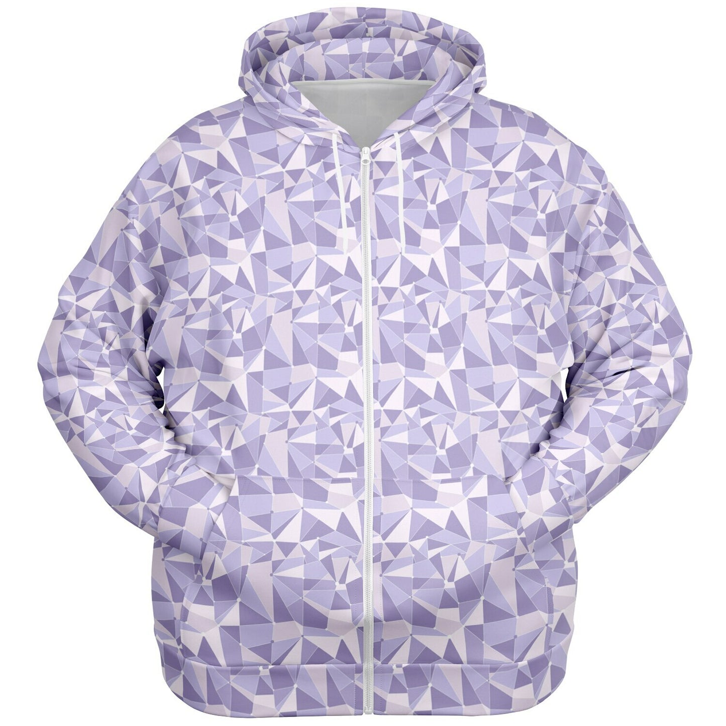 Purple Wall Plus-size Unisex Zip Hoodie