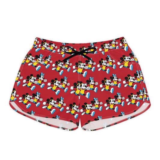 Mickey And Minnie Marathon Women's Casual Shorts