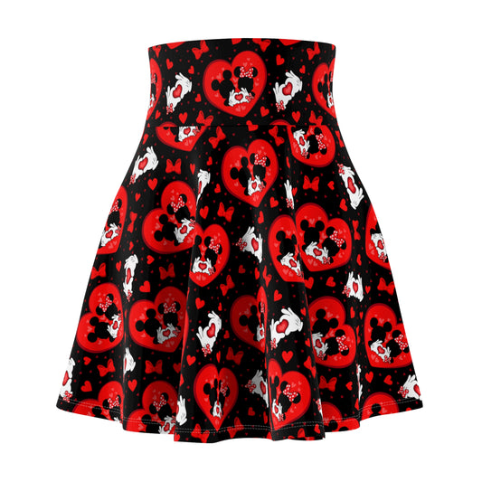 Valentines Day Lovers Women's Skater Skirt