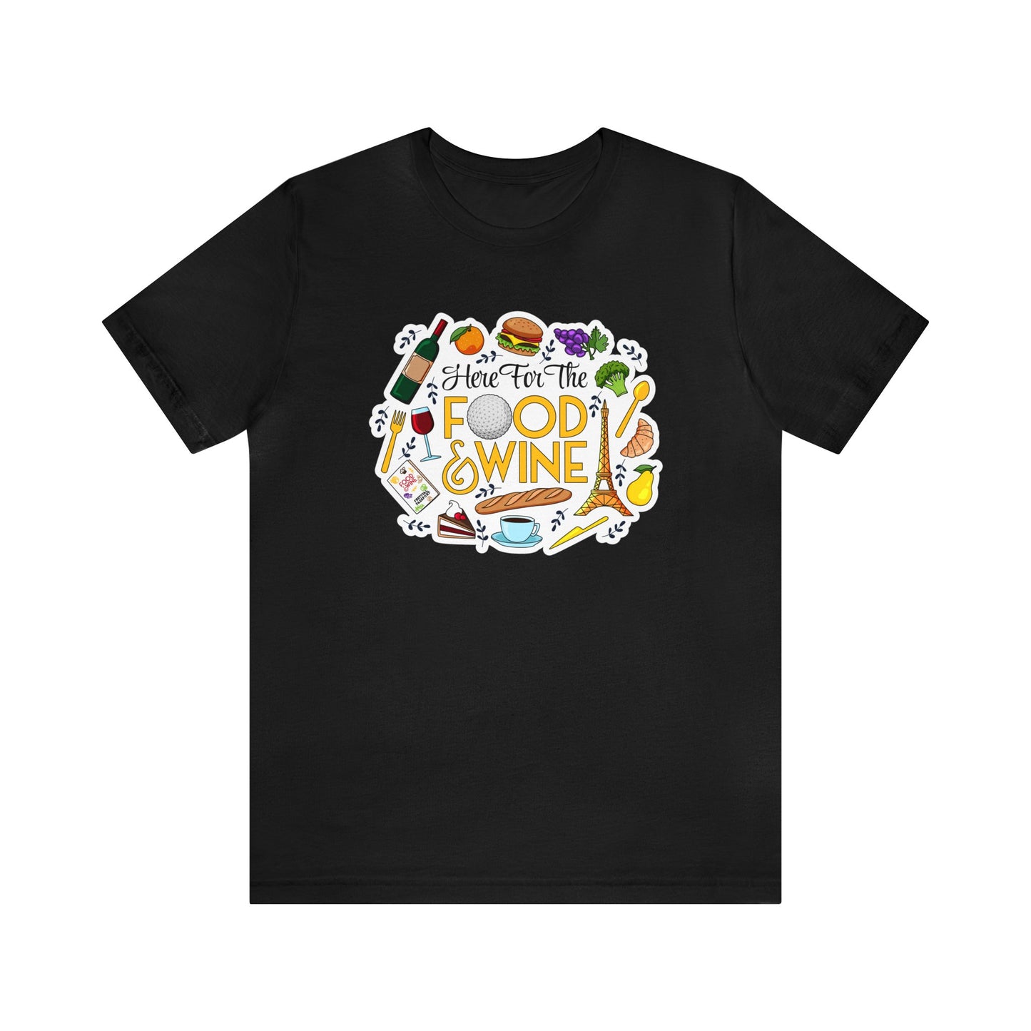 Food And Wine Unisex Gaphic Tee