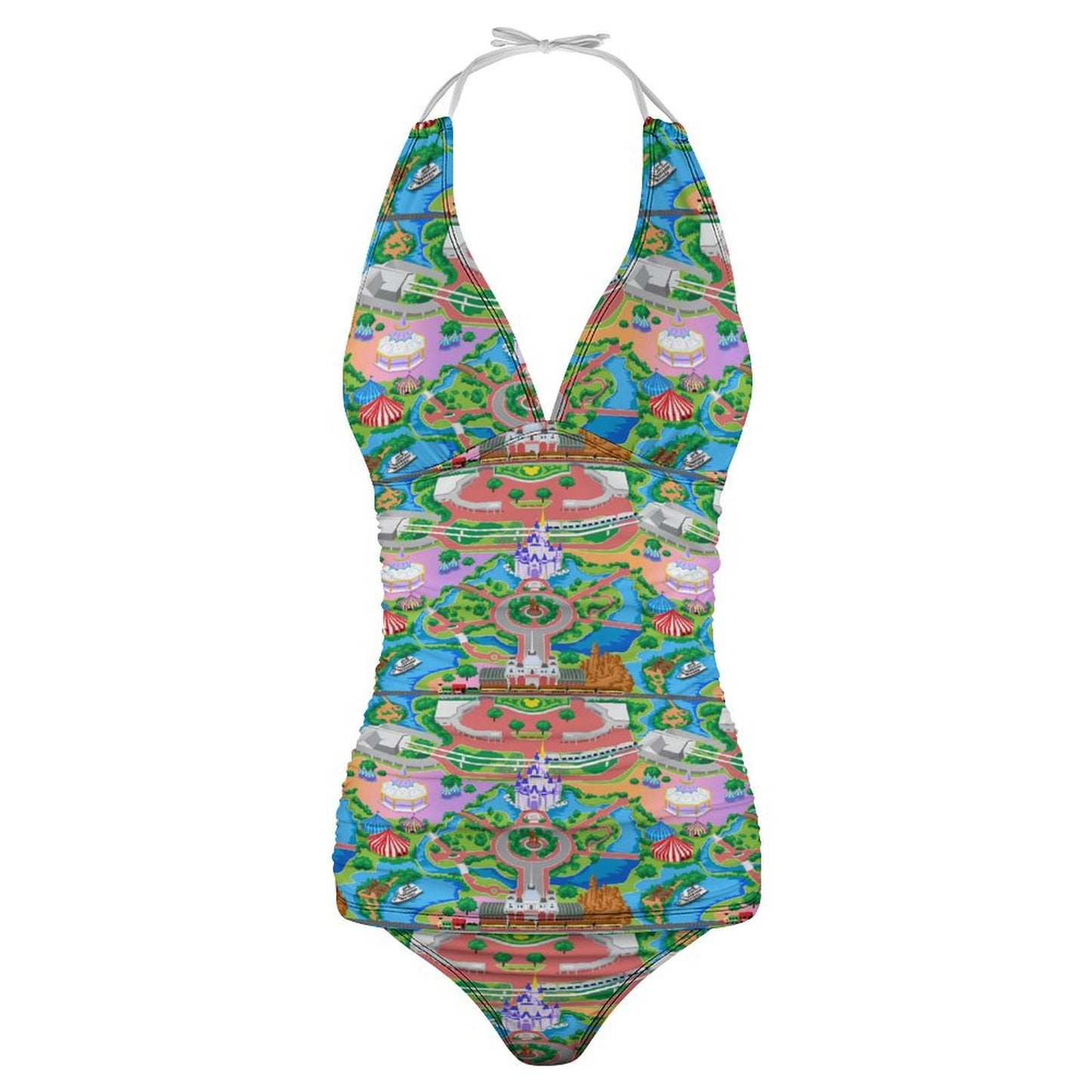 Park Map Women's Split Swimsuit
